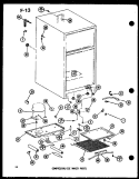 COMPRESSOR / ICE MAKER PARTS Diagram and Parts List for TM14G-1-G P7565813W G Amana Refrigerator