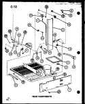 REAR COMPONENTS Diagram and Parts List for TC20G P7553515W Amana Refrigerator
