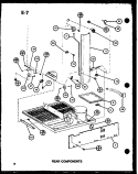 REAR COMPONENTS Diagram and Parts List for TC18G P7651205W Amana Refrigerator