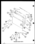 FZ DOOR PARTS Diagram and Parts List for TM16G P7651218W Amana Refrigerator