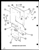REF DOOR PARTS Diagram and Parts List for TM18G P7651216W Amana Refrigerator
