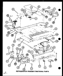 REF PREEZER FUNCTIONAL PARTS Diagram and Parts List for TM18G P7651216W Amana Refrigerator