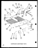 COMPRESSOR COMPARTMENT PARTS Diagram and Parts List for TM18G P7651216W Amana Refrigerator