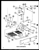 REAR COMPONENTS Diagram and Parts List for TL18H P7711020W Amana Refrigerator