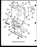 REF DOOR PARTS Diagram and Parts List for TL20H P7711023W Amana Refrigerator