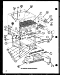 INTERIOR ACCESSORIES Diagram and Parts List for TL20H P7711023W Amana Refrigerator
