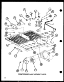 COMPRESSOR COMPARTMENT PARTS Diagram and Parts List for TL20H P7711023W Amana Refrigerator