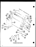 FZ DOOR PARTS Diagram and Parts List for TRG16J P7739016W Amana Refrigerator
