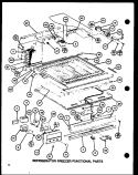 REF FZ FUNCTIONAL PARTS Diagram and Parts List for TRG16J P7739016W Amana Refrigerator