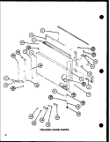 FZ DOOR PARTS Diagram and Parts List for TRG20J P7739018W Amana Refrigerator