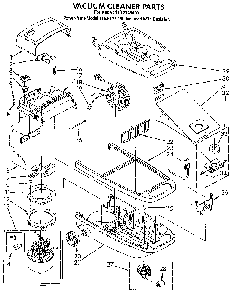 Vacuum Cleaner Diagram and Parts List for 1162148490  Kenmore Canister Vacuum