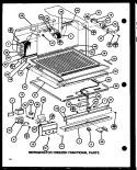 REF FZ FUNCTIONAL PARTS Diagram and Parts List for TLI20J P7739012W Amana Refrigerator