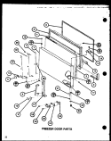 FZ DOOR PARIS Diagram and Parts List for TC18J P7739005W Amana Refrigerator