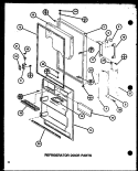 REF DOOR PARTS Diagram and Parts List for TM18J P7739003W Amana Refrigerator