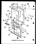 REF DOOR PARTS Diagram and Parts List for TC18J P7739005W Amana Refrigerator