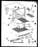 INTERIOR ACCESSORIES Diagram and Parts List for TM20J P7739008W Amana Refrigerator