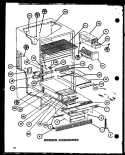 INTERIOR ACCESSORIES Diagram and Parts List for TC22J P7739013W Amana Refrigerator