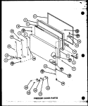 FZ DOOR PARTS Diagram and Parts List for TLI18K P7803223W Amana Refrigerator
