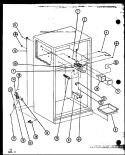 Page 4 Diagram and Parts List for TLI18K P7803223W Amana Refrigerator