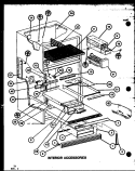 INTERIOR ACCESSORIES Diagram and Parts List for TL20K P7803226W Amana Refrigerator