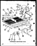 COMPRESSOR COMPARTMENT PARTS Diagram and Parts List for TL20K P7803226W Amana Refrigerator