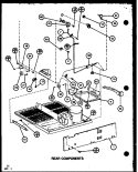 REAR COMPONENTS Diagram and Parts List for TL20K P7803226W Amana Refrigerator