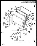 FZ DOOR PARTS Diagram and Parts List for TL22K P7859204W Amana Refrigerator