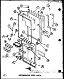 REF DOOR PARTS Diagram and Parts List for TL22K P7859204W Amana Refrigerator