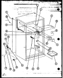 Page 18 Diagram and Parts List for TLI22K P7803230W Amana Refrigerator