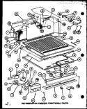 REF FZ FUNCTIONAL PARTS Diagram and Parts List for TL22K P7859204W Amana Refrigerator