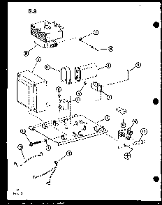 Section 1 Diagram and Parts List for CRRL-5C P75590-4M Amana Microwave