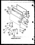 FZ DOOR PARTS Diagram and Parts List for TM18J2 P7791149W Amana Refrigerator