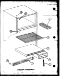 INTERIOR ACCESSORIES Diagram and Parts List for TM18J2 P7791149W Amana Refrigerator