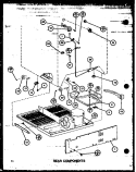 REAR COMPONENTS Diagram and Parts List for TM18J2 P7791149W Amana Refrigerator