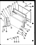 Page 8 Diagram and Parts List for TM18N P1106103W Amana Refrigerator