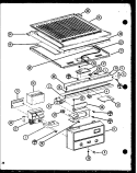 Page 12 Diagram and Parts List for TM18N P1106103W Amana Refrigerator