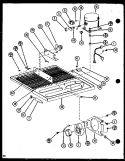 Page 13 Diagram and Parts List for TM18N P1106103W Amana Refrigerator