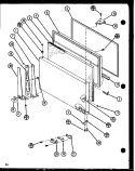 Page 15 Diagram and Parts List for TM20N P1106105W Amana Refrigerator