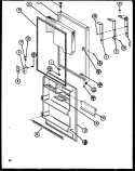 Page 16 Diagram and Parts List for TM20N P1106105W Amana Refrigerator