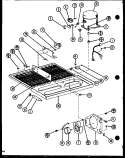 Page 20 Diagram and Parts List for TM20N P1106105W Amana Refrigerator