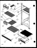 Page 3 Diagram and Parts List for TM16QB1G P1111204W G Amana Refrigerator