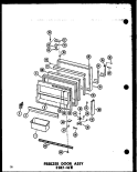 FZ DOOR ASSY ESRF - 16W Diagram and Parts List for ESRF-16W P6030352W Amana Refrigerator