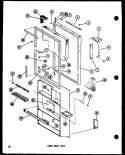 LOWER DOOR PARTS Diagram and Parts List for TD23EA P7466015W A Amana Refrigerator