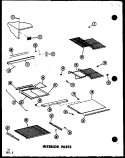 Part Location Diagram of D7421401 Whirlpool GLASS SHELF ASSEMBLY NLA