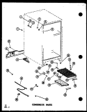 CONDENSER PARTS Diagram and Parts List for TD523E-C P7528801W C Amana Refrigerator