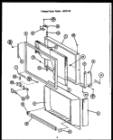 Part Location Diagram of 54315 Whirlpool SHIM, TOP HINGE -.032