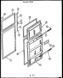 Page 1 Diagram and Parts List for GFD190-1W1 GFD19001W 1 Caloric Refrigerator