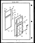 Page 1 Diagram and Parts List for GFD150  Caloric Refrigerator