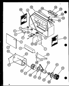 Deluxe Ducted Range Hood Diagram and Parts List for RVH-4C P85806-1S Amana Range Hood