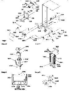 Drain Systems, Rollers, And Evaporator Assy Diagram and Parts List for SBDE522VW-P1320305WW  Amana Refrigerator